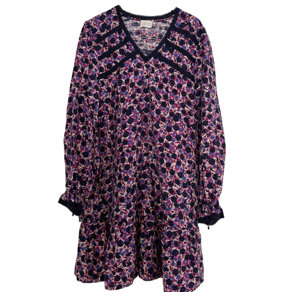 Atelier Réve Floral V-Neck Dress